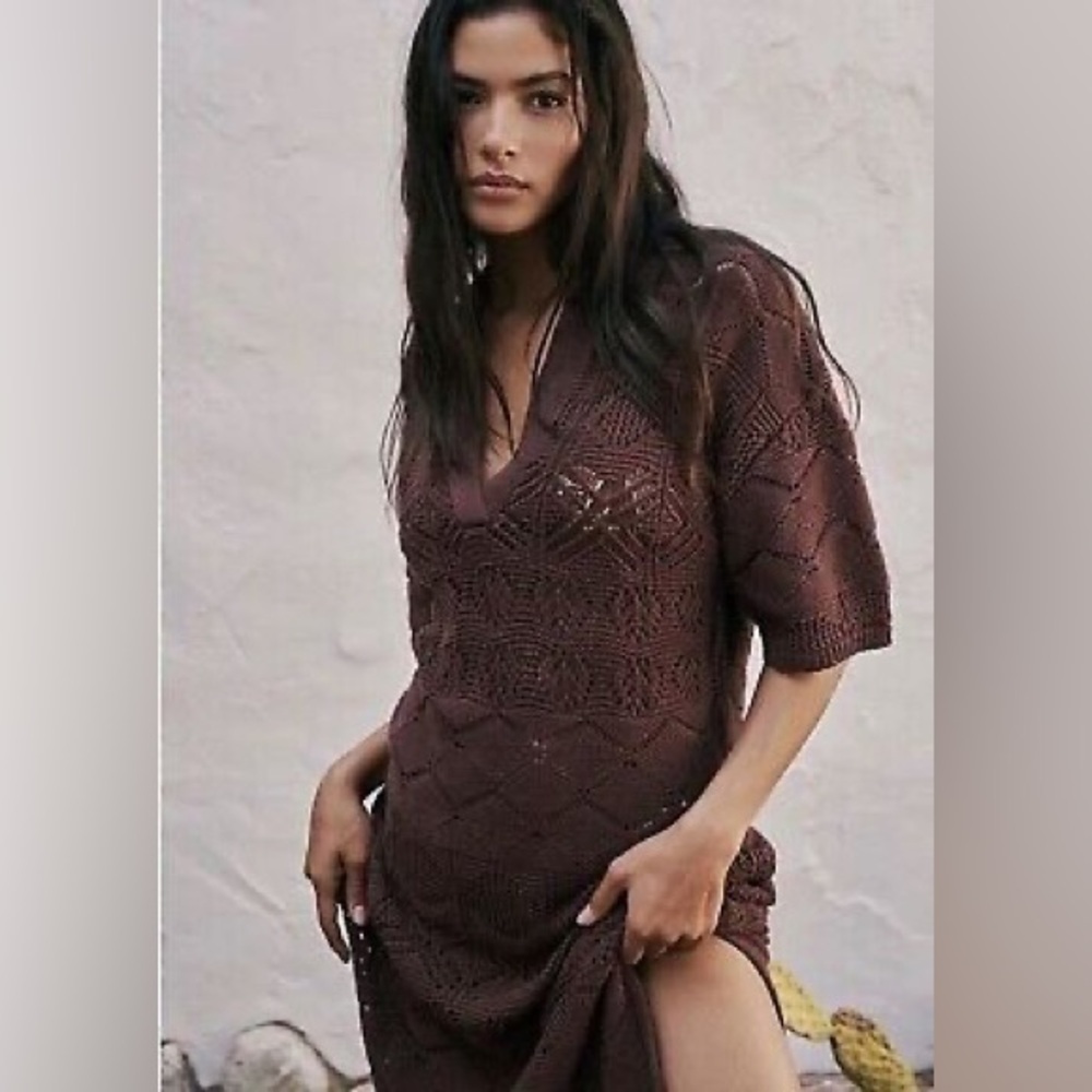 Free people Islamorada Fauxchet Sweater Maxi dress - Picture 4 of 7